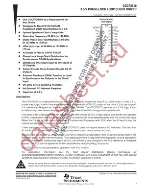 CDCF2510PWG4 datasheet  